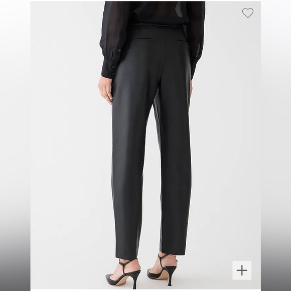 J.Crew Kate straight-leg pant in faux leather - Picture 3 of 9